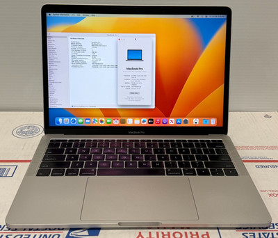 MacBook Pro 13inch 2017 2.3Ghz 16GB 250HD MacOS Ventura 13.7.4