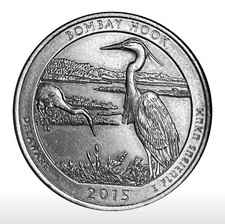 2015 P DELAWARE    "Bombay Hook ”       QUARTER DOLLAR