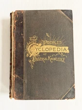 1891 Antique Book The People’s Cyclopedia of Universal Knowledge Vol. IV, T-Z