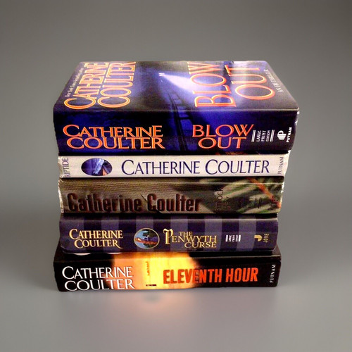 Mixed Lot Of 5 Catherine Coulter* Blow out/Eleventh Hour/Riptide/Hemlock Bay