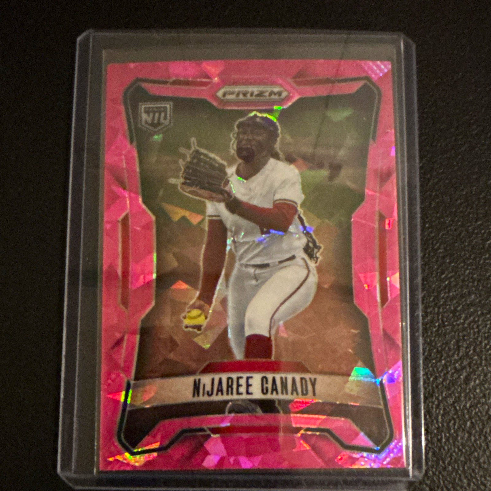 Panini Prizm Baseball 2026 Nijaree Canady Pink IcePrizm Parallel #184 Texas Tech