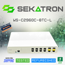 Cisco WS-C2960C-8TC-L 8 Fast Ethernet 2 Dual-Purpose Uplinks Tested