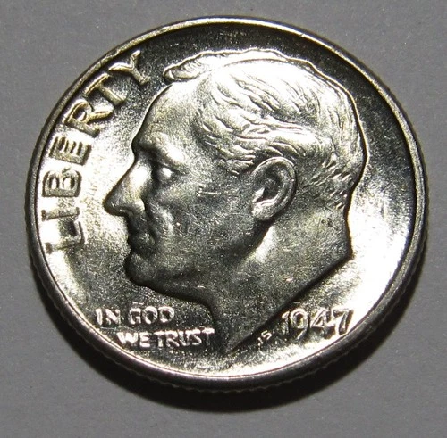 1947-D Roosevelt Dime — photo from another recent sale