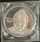 Rare Joe Montana 1980's Player of The Decade 1 Oz .999 Fine Silver Round Chiefs