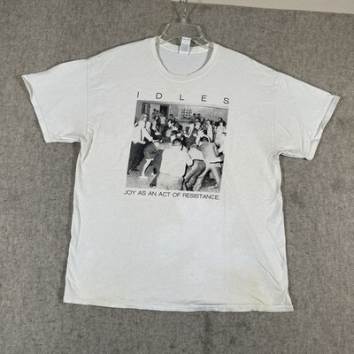 Idles T-Shirt XL Joy As An Act Of Resistance Band Tee Graphic Distressed