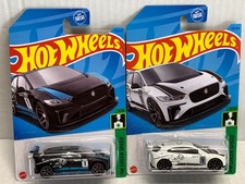 HOT WHEELS JAGUAR I-PACE eTROPHY X2. 2023 BLACK & WHITE ON CARD