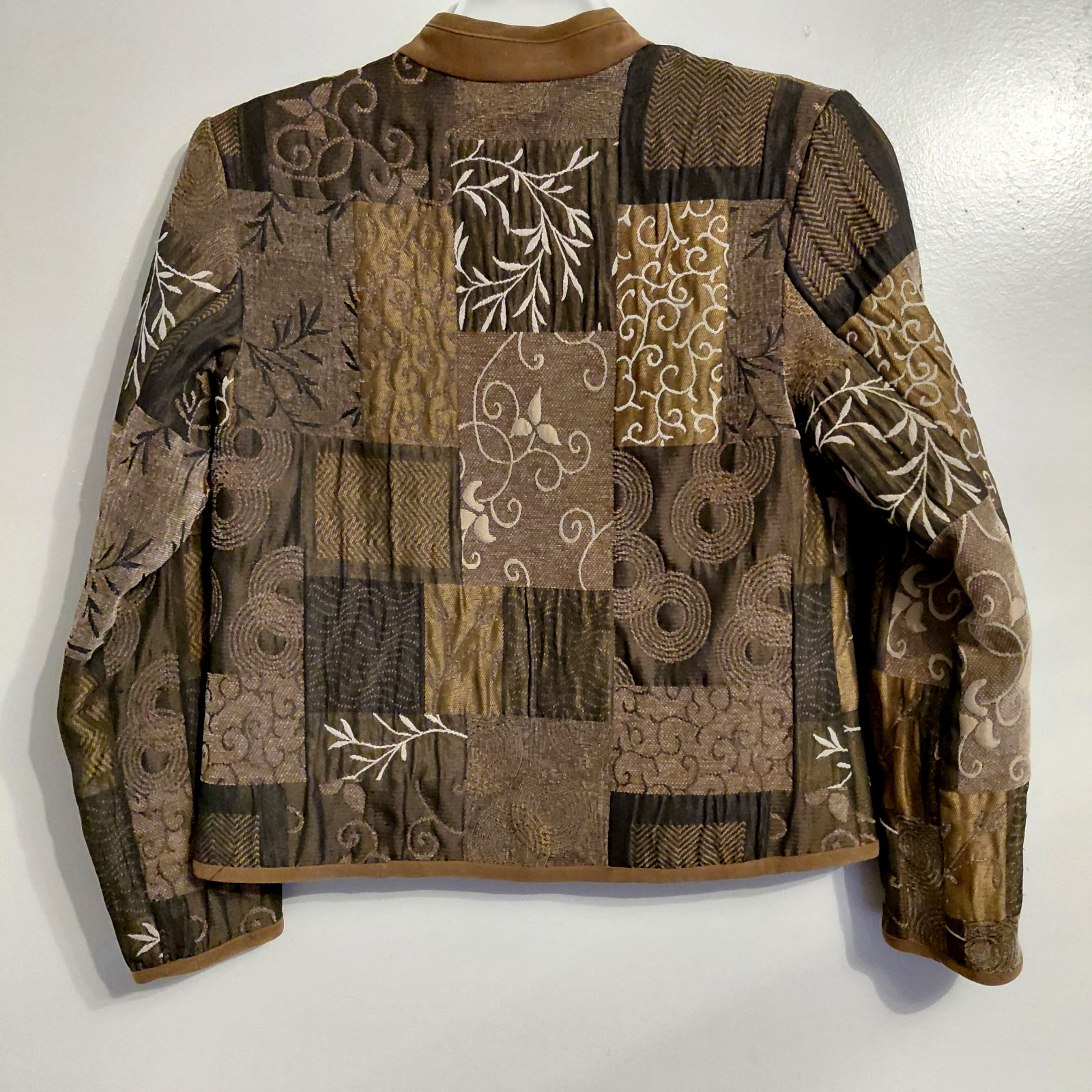 Vintage Boho Patchwork Tapestry Jacket S Wearable… - image 3