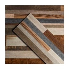 Vinyl Flooring Laminate Flooring Planks with Multi Colour Wooden Grain Effect...