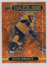 2021-22 Upper Deck Series 2 Dazzlers Orange David Farrance #DZ-77 1b9b