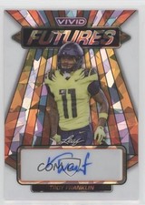 2024 Leaf Vivid Vivid Futures White Crystals 3/6 Troy Franklin #VF-TF1 Auto rf2