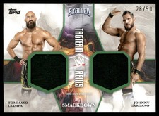 Johnny Gargano / Tommaso Ciampa 2025 Topps Exalted WWE Tag Team Relics Green /50