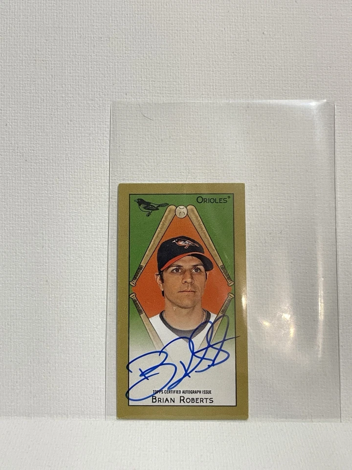 Topps T205 2025 *Brian Robert automático en tarjeta autógrafo Orioles* Foto 2 de 4