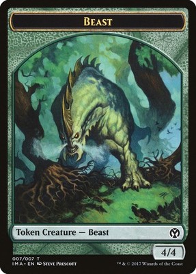 Magic MTG TCG Iconic Masters 2017 Beast Token 7/7