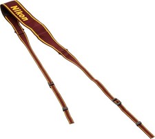 Nikon Wide Neck Strap Genuine Nikon Logo For SLR DSLR Brown AN-6W  240037 JPN