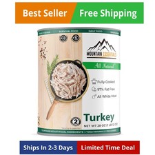 Delicious All Natural Canned Turkey 28 Oz - Perfect for Meals  Emergency Prep