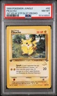 1999 POKEMON JUNGLE 1ST EDITION W STAMP DUELIST PROMO #60 PIKACHU PSA 8