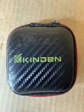Kinden Case ONLY for Earphones/ Earbuds Pre-owned Black  Red with Zipper Nice