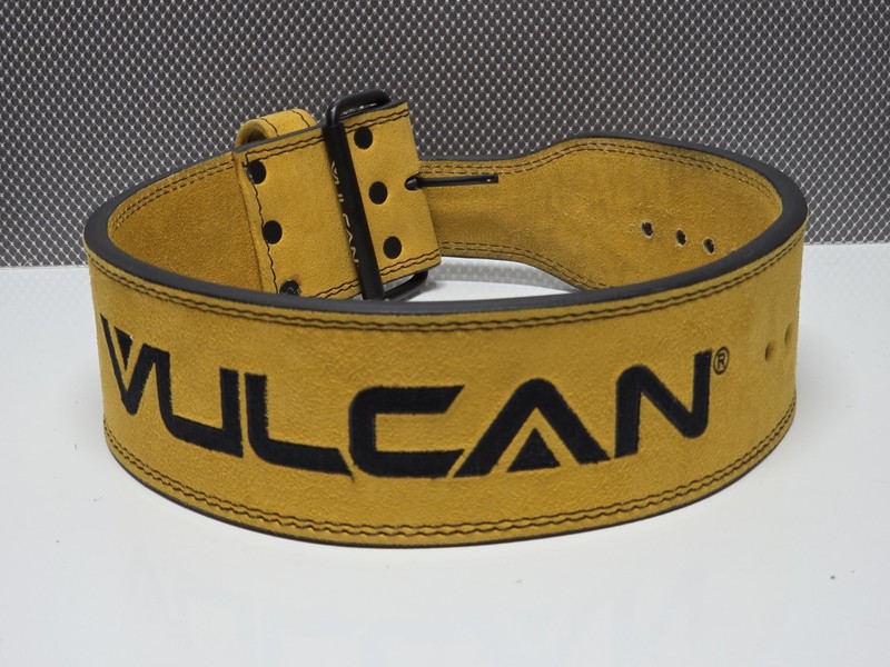 Vulcan Weight Lifting Belt Thick Leather Metal Buckle 45 Inch Barely Used EUC 
