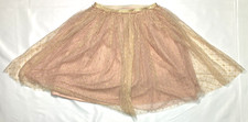 Cat Jack Girls Size M 8 Pink Gold Tulle Elastic Waist Skirt