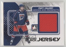 2010-11 ITG Heroes and Prospects Game-Used Black Jersey Matt Calvert #M-61 2vh
