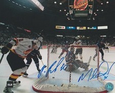 Pavel Bure & Mike Richter Dual Signed 1994 Stanley Cup Finals VAN vs NYR 8x10