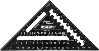 Johnson Level  Tool 1904-0700 Johnny Square Professional Easy-Read Aluminum Raf