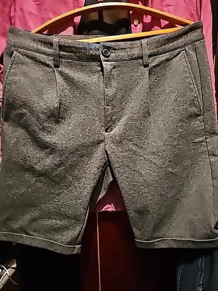 Men Lindberg Shorts Grey Wool 28