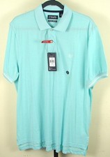 Chaps Natural Stretch Blue Polo Shirt Men's Size Large NWT