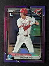 2024 Bowman Chrome Draft TYSON LEWIS 192/250 1st Purple Refractor #BDC-44