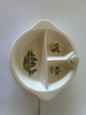 VINTAGE EXCELLO BABY WARMING BOWL / PLATE / DISH -