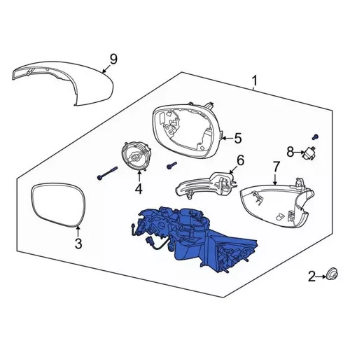 Genuine Ford Mirror Assembly LJ8Z-17682-CA