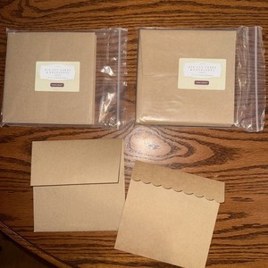 Kraft Die Cut Cards And Envelopes