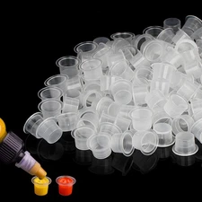 1000 Pcs Disposable Tattoo Ink Caps Pigment Ink Caps Tattoo Supplies, 9mm