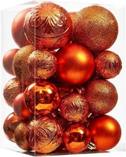 Christmas Ball Ornaments - 30pcs Shatterproof Plastic Christmas Ornaments