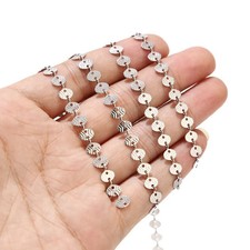 3meters Stainless Steel Oval Chains for Necklace Bracelet DIY Jewelry Making