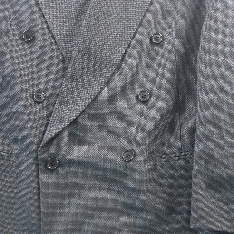 Винтажный город улицы 42S корзина шерсти двубортный мужской блейзер спортивное пальто - Изображение 3 из 4