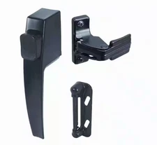 Push Button Screen Storm Door Latch Handle Set Night Lock Lever Metal Item-1000