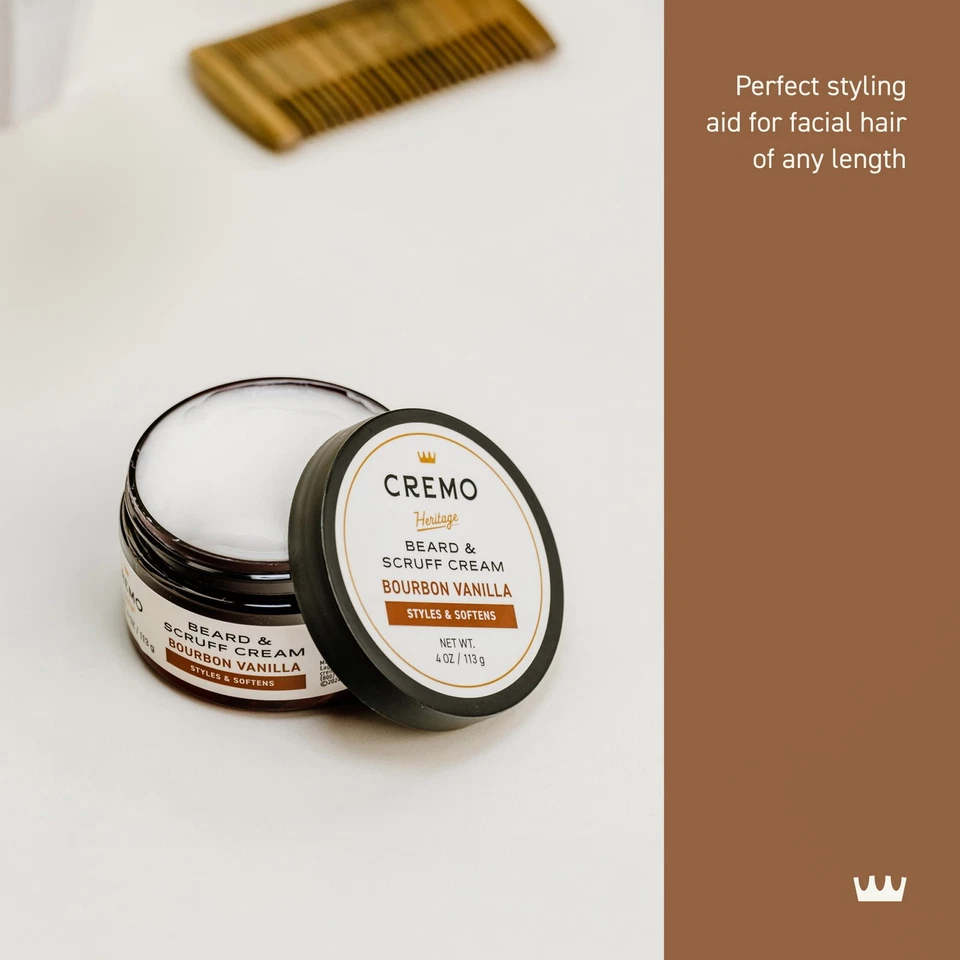 Beard & Scruff Cream Bourbon Vanilla 4oz - Image 3 of 4