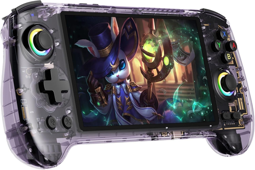 Anbernic RG557 Retro Handheld Game Console , 5.48 Inch AMOLED Screen Handheld Em