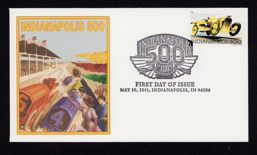 4530 Indianapolis 500 First Day Cover FDC, Fleetwood, 2011