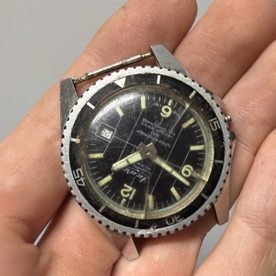 Sicura Submariner Diver For Restoration Vintage 1960 s 23 Jewels 400 Swiss Made
