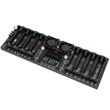 18650 Battery Tester, 2.4" Color Screen 8-Channel Capacity Tester  Internal Res