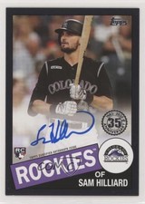 2020 Topps 1985 Topps Baseball Auto Black 38/199 Sam Hilliard #85A-SH Auto n1u