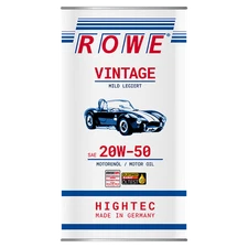 20W-50 Engine Oil ROWE HIGHTEC VINTAGE Mild Alloy 5L API SF/CD Classic Car 20W50