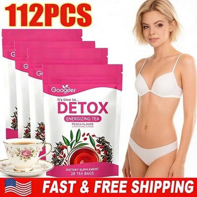 28-140 Bags Burning Slimming Detox for Detox Tea Cleanser For Weight Lose Fat US