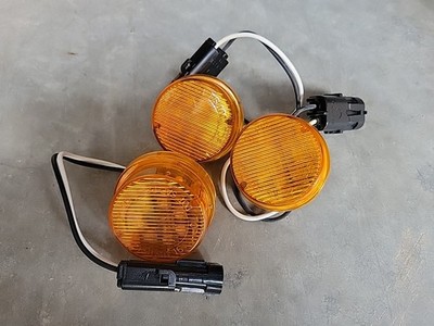 Dialight 2'' Round Amber Marker Clearance Light 16003ab [Lot of 3] NOS