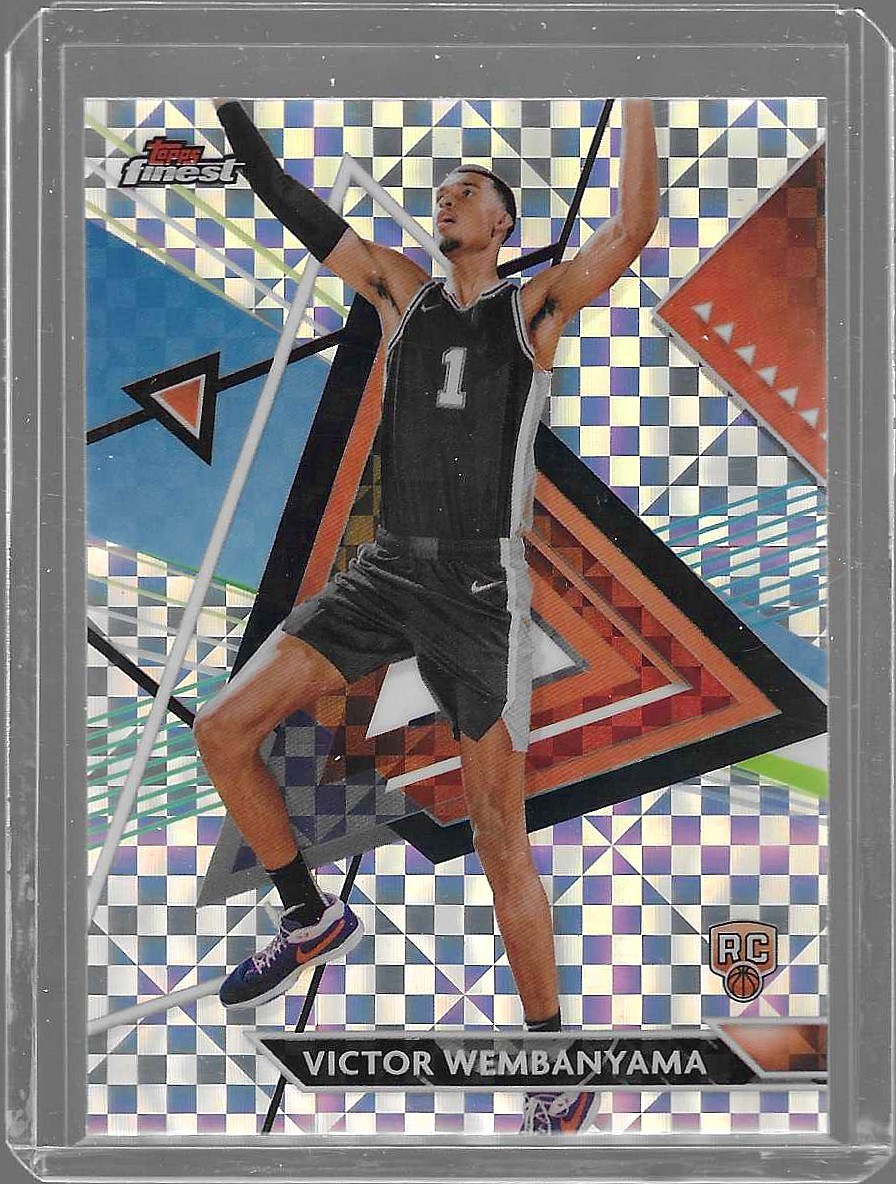 2023-24 Finest #197 Victor Wembanyama Checkerboard Refractors