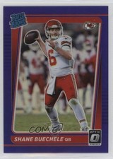 2021 Panini Donruss Optic Rated Rookie Purple Prizm 41/50 Shane Buechele 1u6