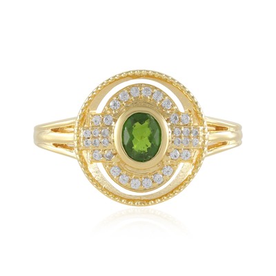 Cavill Ring 0,312ct Russian Diopsid Ovalgrün Echtschmuck 925 Silber