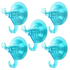 Antimbee Suction Cup Hooks, 5 Pack Shower Wall Suction Cup Hangers, Heavy Dut...